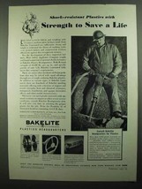 1939 Bakelite Plastics Ad - Strength to Save a Life - £14.44 GBP