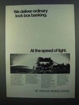 1968 Wells Fargo Bank Ad - Deliver Lock Box Banking - £14.78 GBP