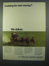 1968 Wells Fargo Bank Ad - Looking for New Money? - £14.54 GBP