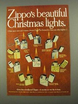 1968 Zippo Cigarette Lighters Ad - Christmas Lights - £14.53 GBP