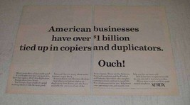 1968 Xerox Copiers Ad - $1 Billion Tied Up in Copiers - £14.67 GBP