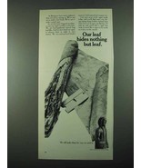 1969 Bering Cigars Ad - Our Leaf Hides Nothing - $18.49