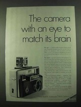 1969 Kodak Instamatic 814 Camera Ad - Match Brain - $18.49