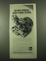 1969 Kodak Instamatic M95 Movie Projector Ad - Speeds - $18.49