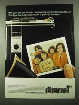 1969 Polaroid Land Cameras Ad - Turn Light Off and Beep - £14.50 GBP