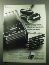 1969 Remington Lektroblade Shaver Ad - Disposable - $18.49