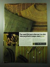 1969 Sears King's Road Collection Ad - Country Green - $18.49