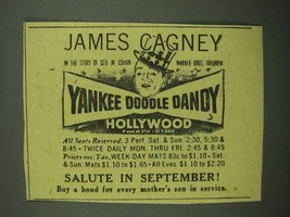1942 Yankee Doodle Dandy Movie Ad - James Cagney - £14.55 GBP