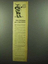 1942 Wall Street Journal Ad - This Christmas Give News - £14.78 GBP