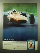 1969 Valvoline Motor Oil Ad - Trial By Jury - £13.89 GBP