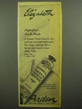 1943 Elizabeth Arden Superfine Tooth Paste Ad - £14.78 GBP