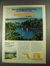 1972 Deltona Sunny Hills Florida Ad - Sunshine Living - £14.78 GBP