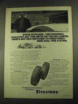 1972 Firestone Wide Oval Tire System for Campers Ad - £14.78 GBP