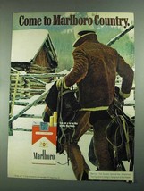 1972 Marlboro Cigarettes Ad - Come to Marlboro Country - £14.45 GBP