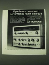 1972 Pioneer Ad - SA-1000 Amplifier, TX-1000 Tuner - £14.73 GBP