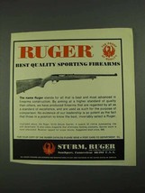 1972 Ruger 10/22 Deluxe Sporter Rifle Ad - Quality - $18.49