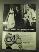 1974 Bulova Accutron 22511 &amp; 22802 Calendar Watch Ad - £14.46 GBP