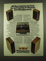 1974 Panasonic RE-8585 Stereo Ad - All The Reasons - £14.78 GBP