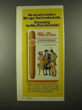 1974 Wm. Penn Invincible Cigar Ad - Is Unbeatable - $18.49