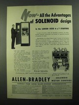 1950 Allen-Bradley Bulletin 709 Solenoid Starters Ad - £14.30 GBP