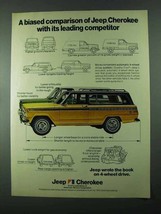 1975 Jeep Cherokee Ad - A Biased Comparison - £14.55 GBP