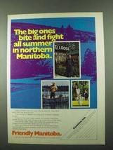 1975 Manitoba Canada Ad - The Big Ones Bite - $18.49