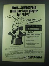 1975 Motorola Model TM124S 8-Track Car Tape Player Ad - £14.57 GBP