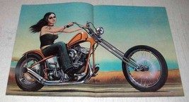 1976 David Mann Motorcycle Illustration - £13.91 GBP