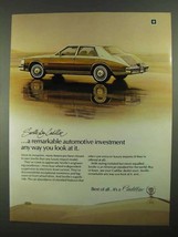 1981 Cadillac Seville Car Ad - Remarkable Investment - $18.49