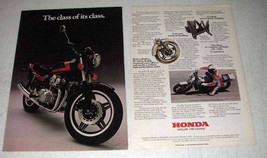 1981 Honda CB750F Motorcycle Ad - Class of Its Class - £14.46 GBP