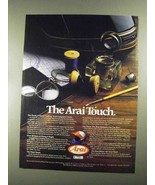 1987 Arai Helmets Ad - The Arai Touch - £14.78 GBP