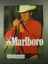 1987 Marlboro Cigarettes Ad - Cowboy - £14.61 GBP