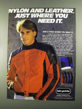 1988 Hein Gericke Cadet Jacket Ad - Nylon and Leather - £14.65 GBP