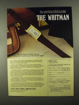 1988 Hamilton Whitman Watch Ad - Magnificent - £14.50 GBP