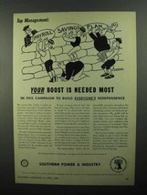 1950 U.S. Treasury Savings Bonds Ad - Art by O. Soglow - Your Boost - £14.57 GBP
