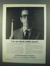 1968 American Mutual Life Insurance Ad - Shed More - £14.86 GBP