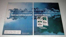 1989 Marlboro Cigarettes Ad - Especially for Menthol - £14.50 GBP