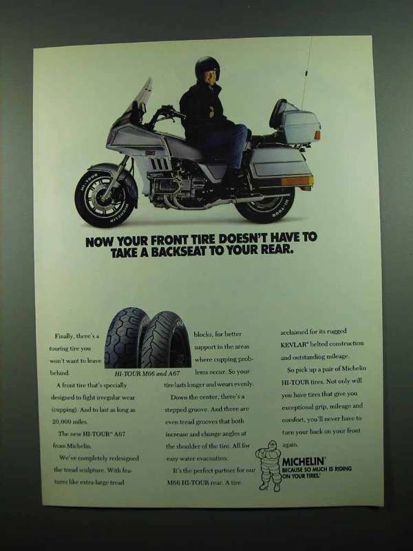 Primary image for 1989 Michelin Hi-Tour M66 and A67 Tires Ad