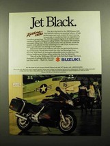 1989 Suzuki Katana 1100 Motorcycle Ad - Jet Black - $18.49