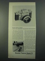 1968 Beseler Topcon Super D Camera Ad - Dimension - $18.49