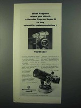 1968 Beseler Topcon Super D Camera Ad - What Happens - $18.49