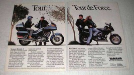 1989 Yamaha Venture Royale and FJ1200 Motorcycle Ad - £14.38 GBP