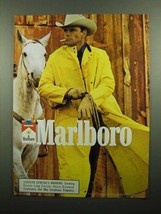 1990 Marlboro Cigarettes Ad - Marlboro Man, Cowboy - NICE - £14.56 GBP