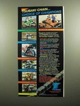 1990 Tsubaki Motorcycle Chain Ad - Jamie James + - £14.42 GBP