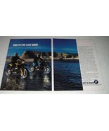 1991 BMW R100GS and R100GS Paris-Dakar Motorcycles Ad - £14.78 GBP