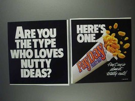 1991 PayDay Candy Bar Ad - Loves Nutty Ideas? - £14.78 GBP
