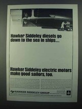 1968 Hawker Siddeley Diesels and Electric Motors Ad - £14.78 GBP