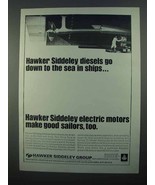 1968 Hawker Siddeley Diesels and Electric Motors Ad - £14.78 GBP