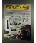 1992 Arai Helmets Ad - The Arai Standard - £14.61 GBP