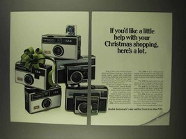 1968 Kodak Cameras Ad - 124, 134, 174, 314 and 414 - $18.49